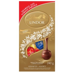 LINDOR Assorted Chocolate Truffles, 240-Gram Bag