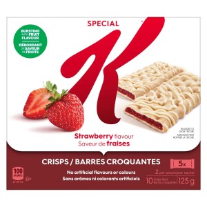 Special K Fruit Crisps Strawberry Flavour, 125g - 10 Crisps, 2 Per Pouch