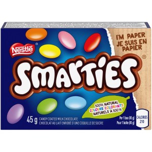 Smarties Candy Coated Milk Chocolate Carton 45g
