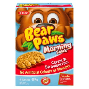 Bear Paws Morning Snack Cereal & Strawberry Cookies