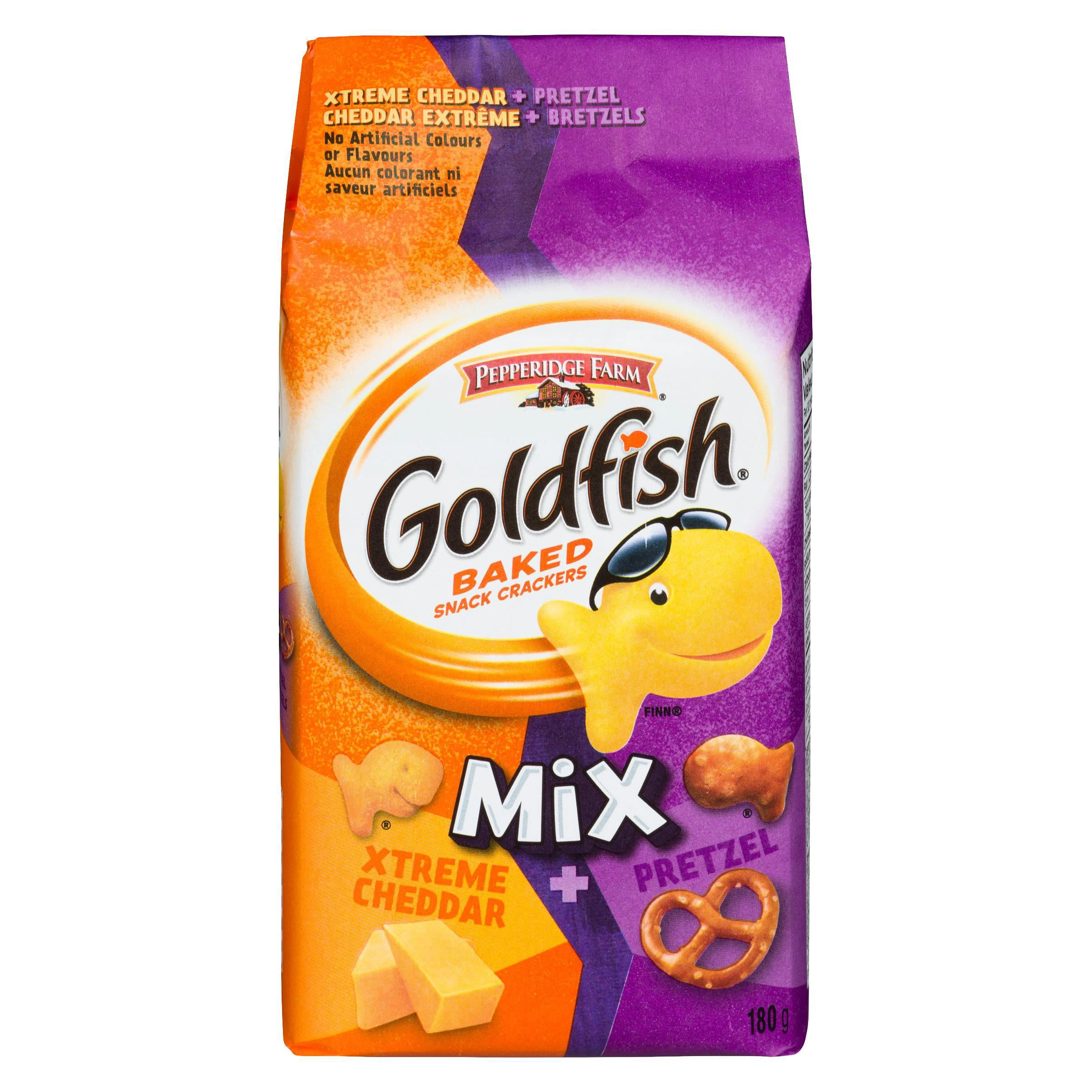 Goldfish Mix Xtreme Cheddar and Pretzel Crackers