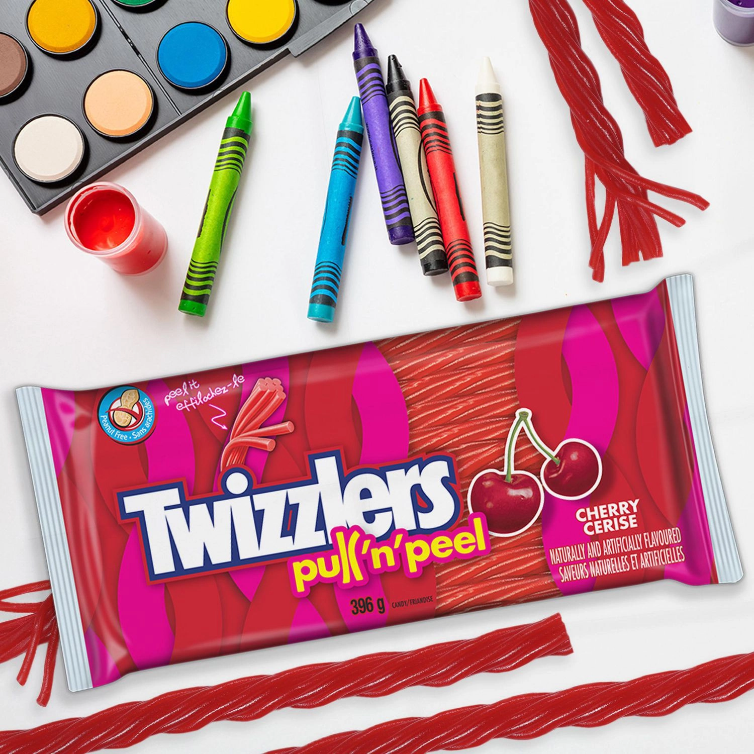 TWIZZLERS PULL-N-PULL Cherry Candy 396g - Image 2