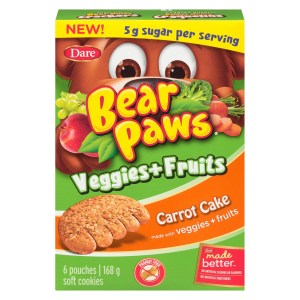 Bear Paws Veggies & Fruit Carrot Cake