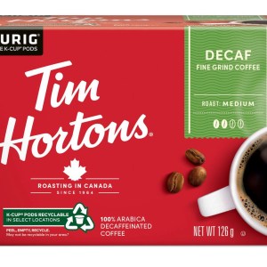 Tim Hortons Medium Roast Decaffeinated Coffee 126g