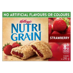 Kellogg's Nutri-Grain Cereal Bars 295g - Strawberry, 8 Bars