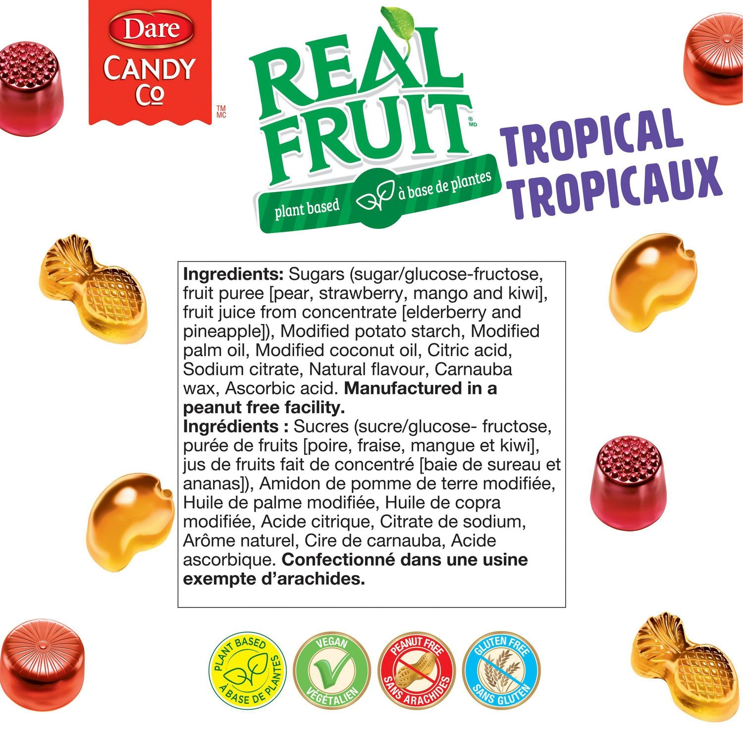 Real Fruit Gummies Tropical Candy - Image 4