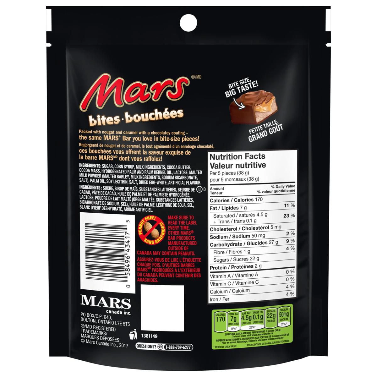 Mars Peanut Free Chocolate Candy Bites Sharing Bag 193g - Image 2