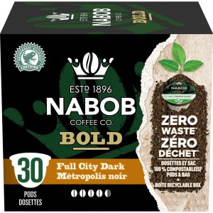 NABOB Full City Dark Coffee 100% Compostable Pods 292g