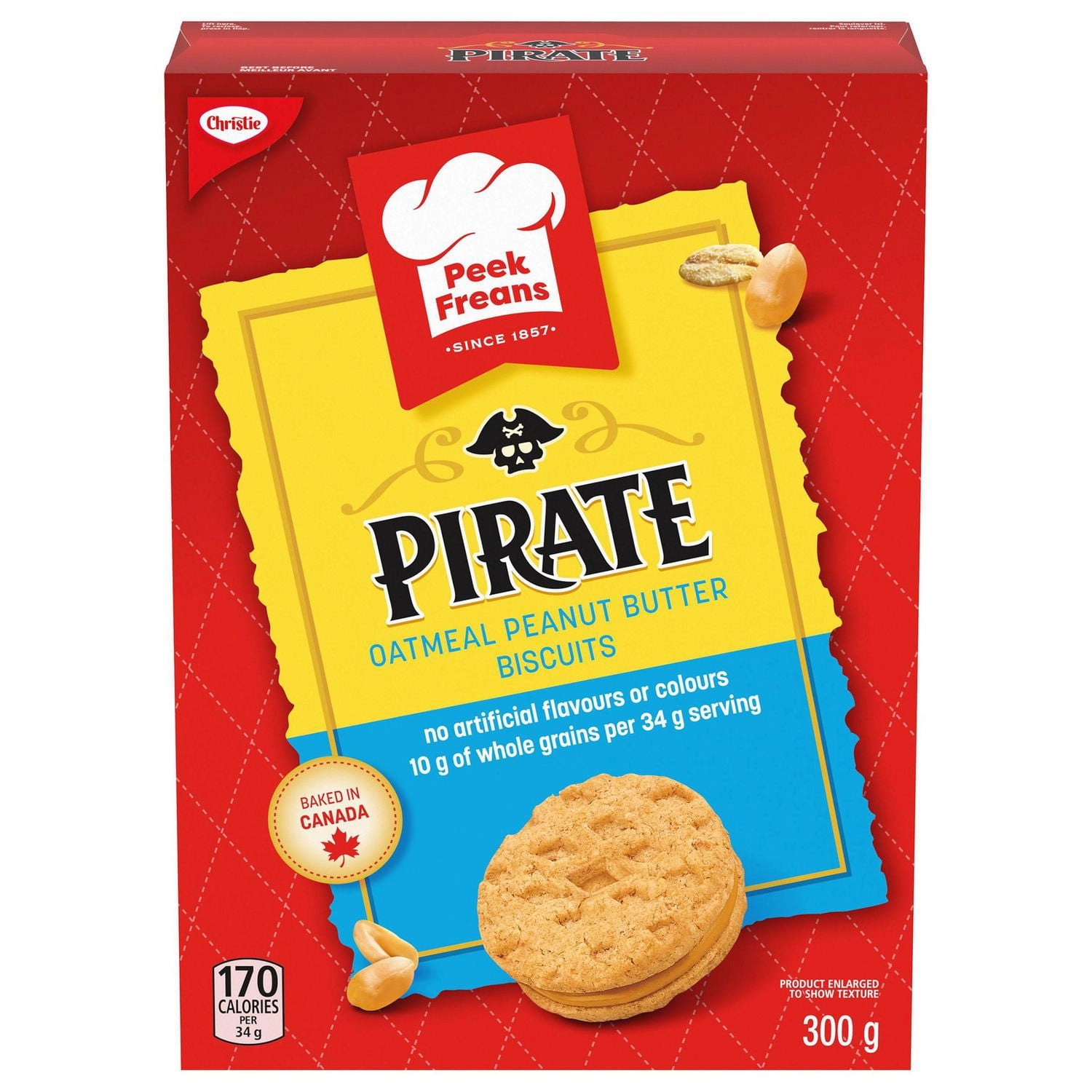 Peek Freans Pirate Oatmeal Peanut Butter Cookies, 300g - Image 6