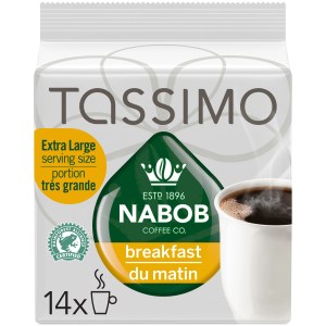 Tassimo Nabob Breakfast Blend Coffee Single Serve T-Discs