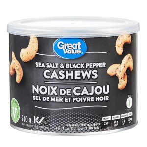 Great Value Sea Salt & Black Pepper Cashews