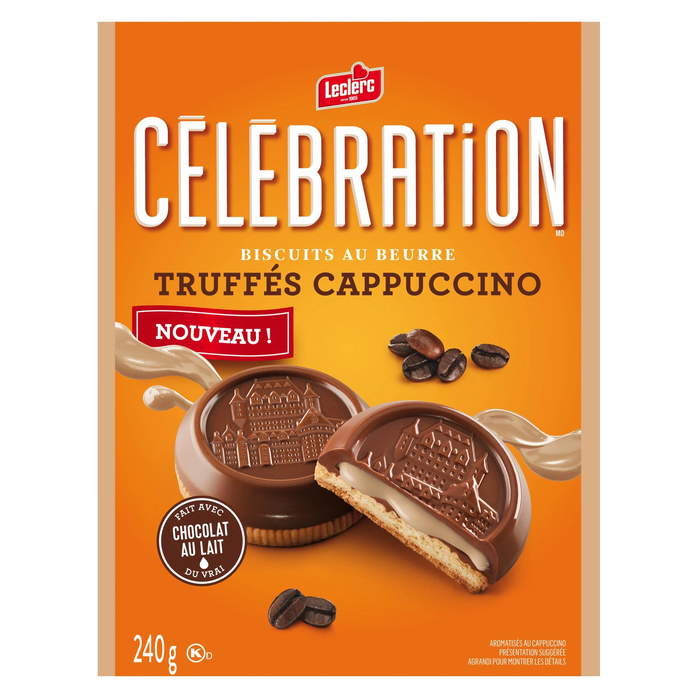 Leclerc Celebration Cappuccino Truffle Milk Chocolate Cookie - Image 3