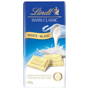 Lindt Swiss Classic White Chocolate Bar, 100g