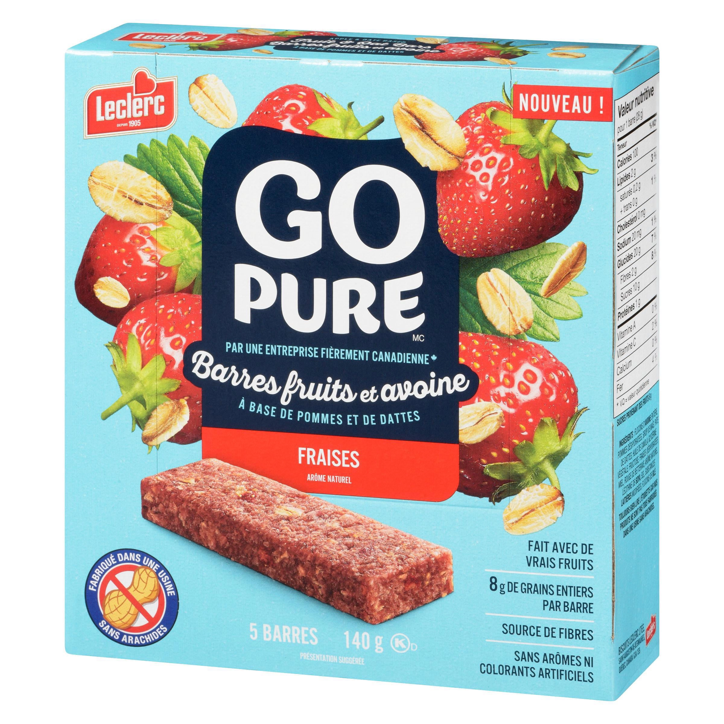 Go Pure Strawberry Fruit & Oat Bars 140g - Image 9