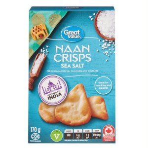Great Value Sea Salt Naan Crisps
