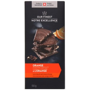 Our Finest Swiss Dark Chocolate Bar with Orange Inclusions