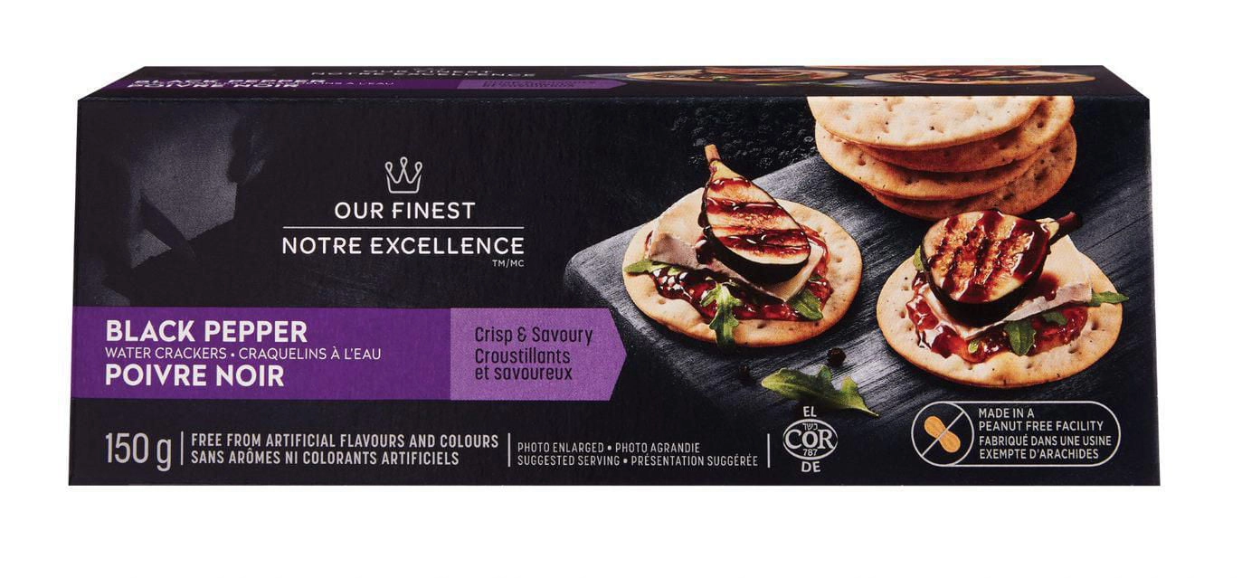 Our Finest Black Pepper Water Crackers