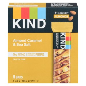 KIND Almond Caramel & Sea Salt Bars, 5 Pack 200 g
