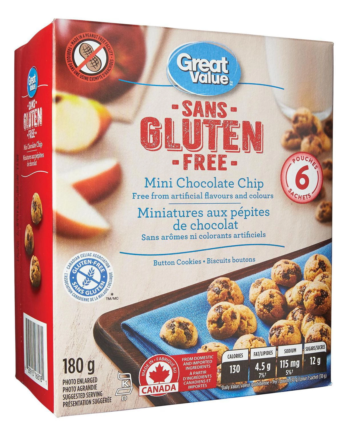 Great Value Gluten Free Mini Chocolate Chip Cookies - Image 3