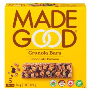 MadeGood Chocolate Banana Granola Bars 5pk 120g