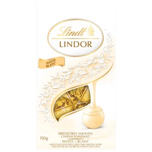 LINDOR White Chocolate Truffles, 150-Gram Bag