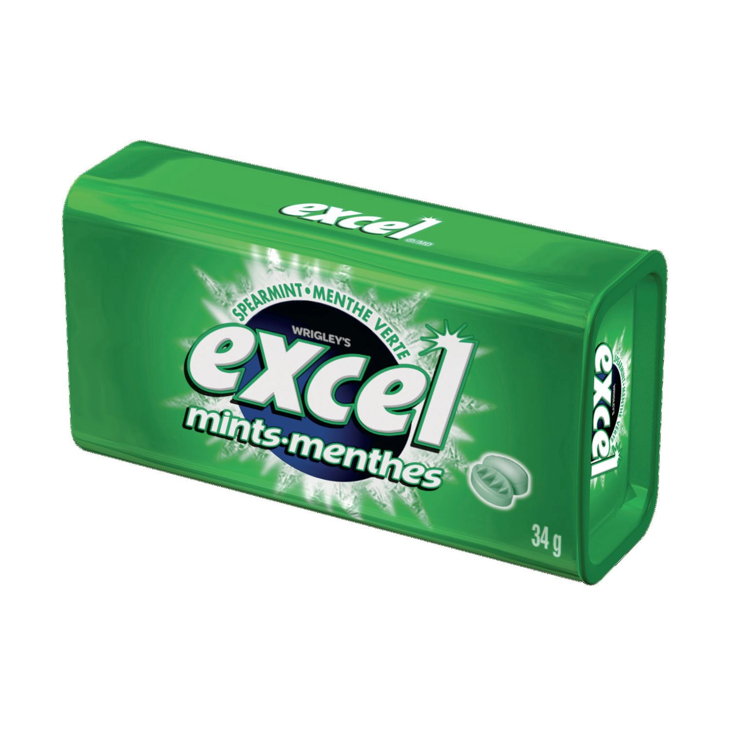 Excel Spearmint Flavoured Mints, 34g - Refreshing Mint Freshness - Image 2