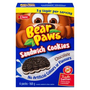 Bear Paws Sandwich Cookies Chocolate