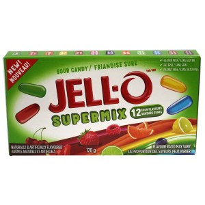 Jell-O Sour Supermix Soft N' Chewy Candies - 120g