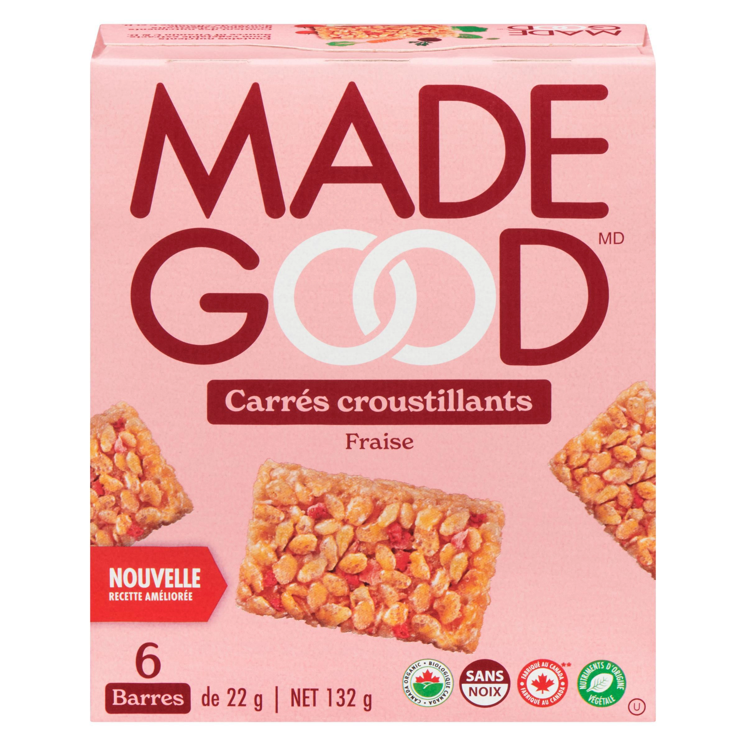 MadeGood Strawberry Crispy Squares 6pk 132g - Image 4