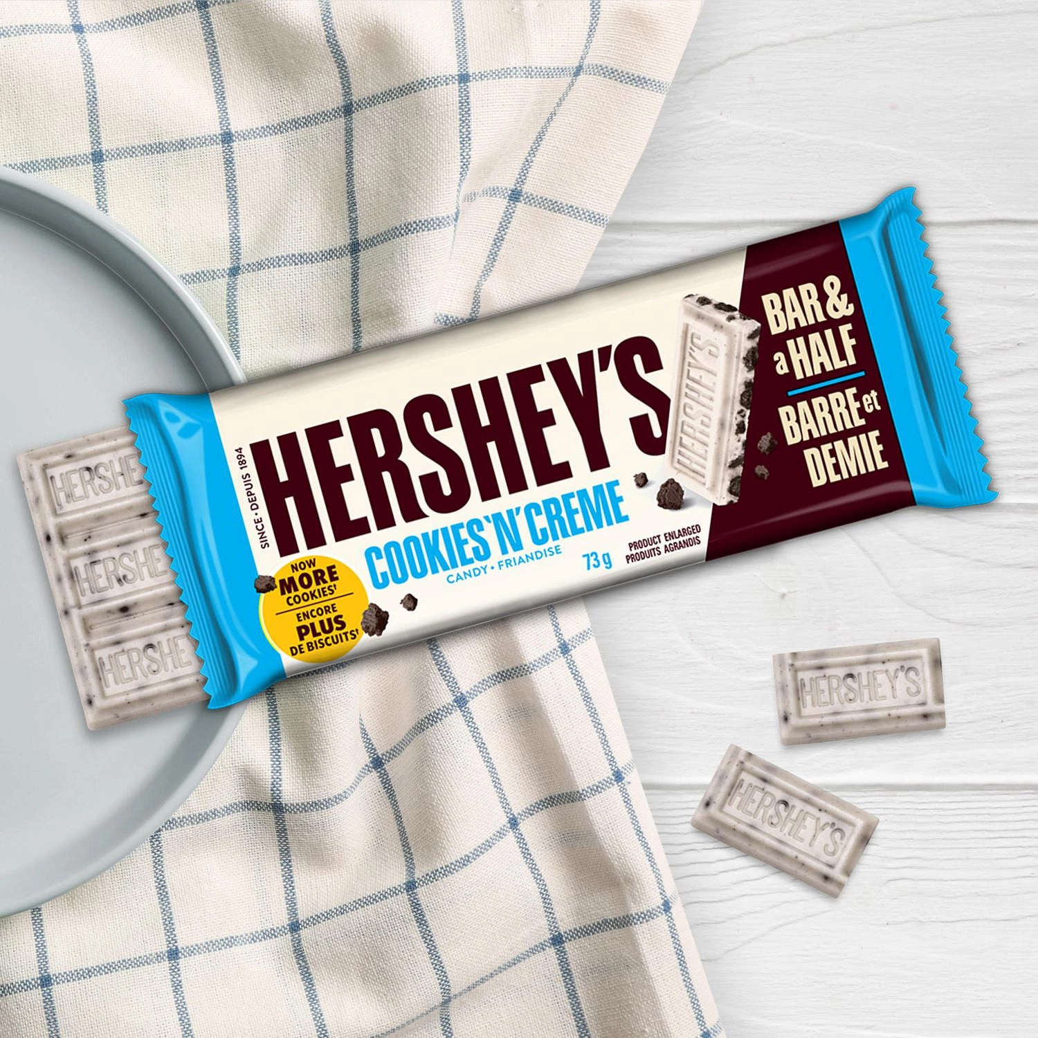 Hershey's Cookies 'N' Creme King Size Candy Bar - Image 3