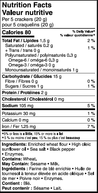 Our Finest Black Pepper Water Crackers - Image 2