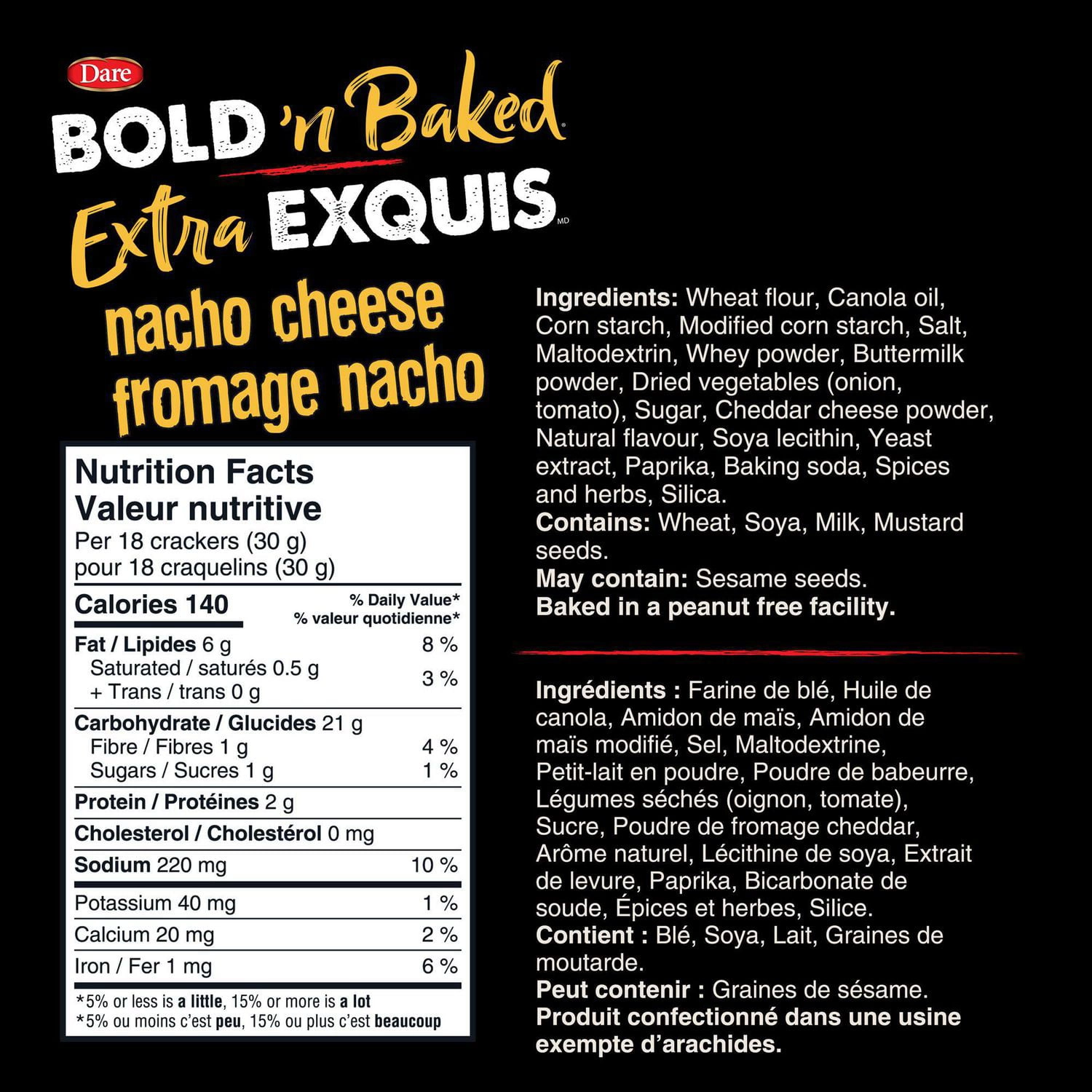 Dare Bold 'n Baked Nacho Cheese Crackers - Image 8