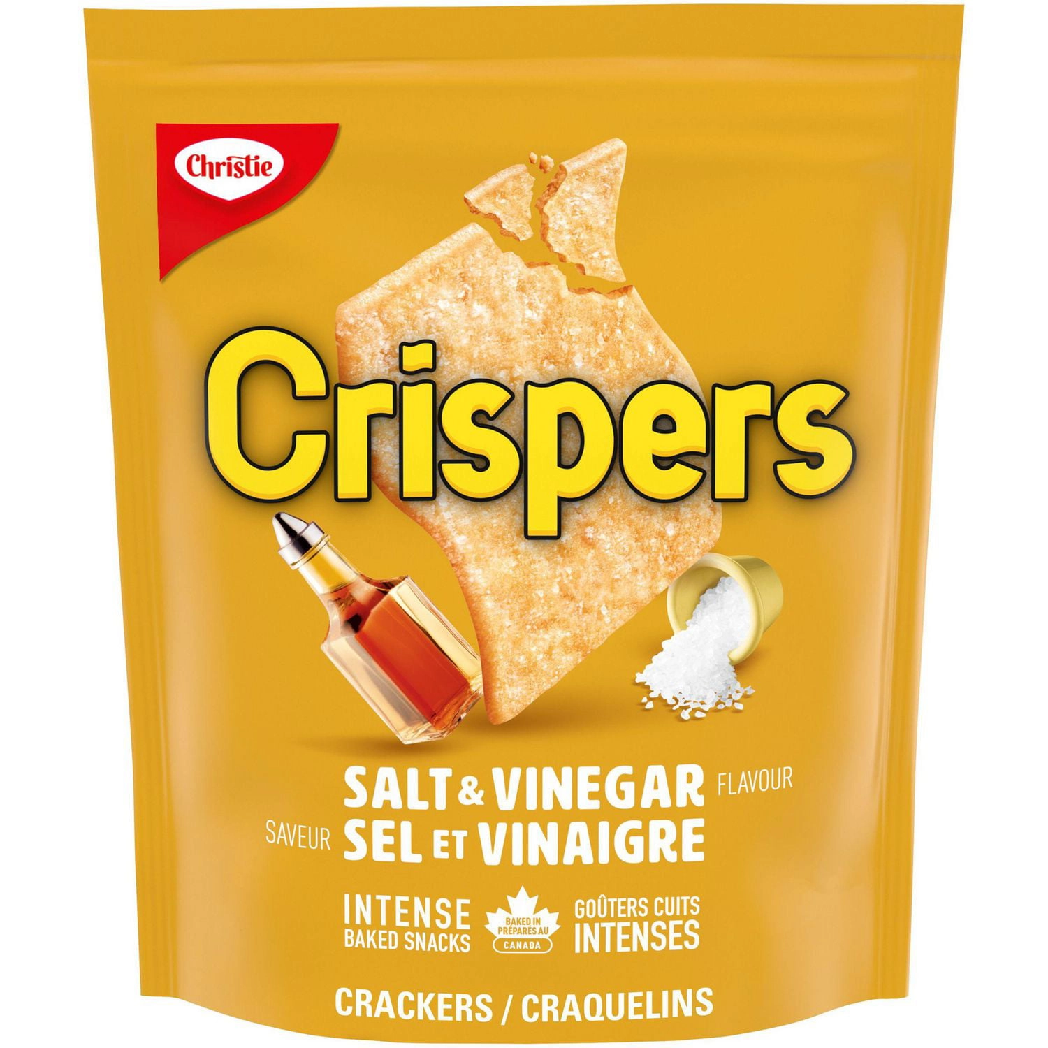 Christie Crispers Salt & Vinegar Cracker Snacks, 145g