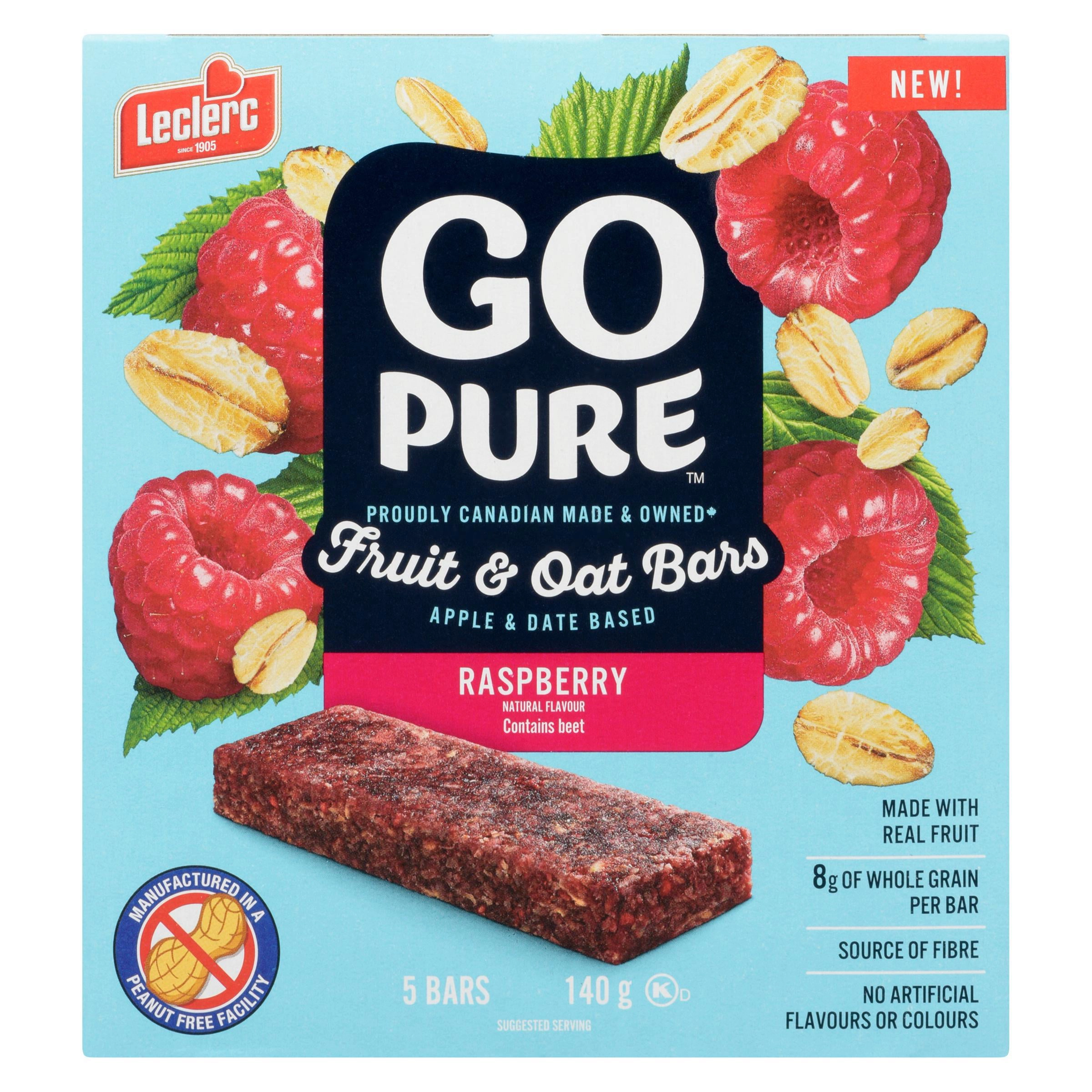 Go Pure Raspberry Fruit & Oat Bars 140g - Image 3
