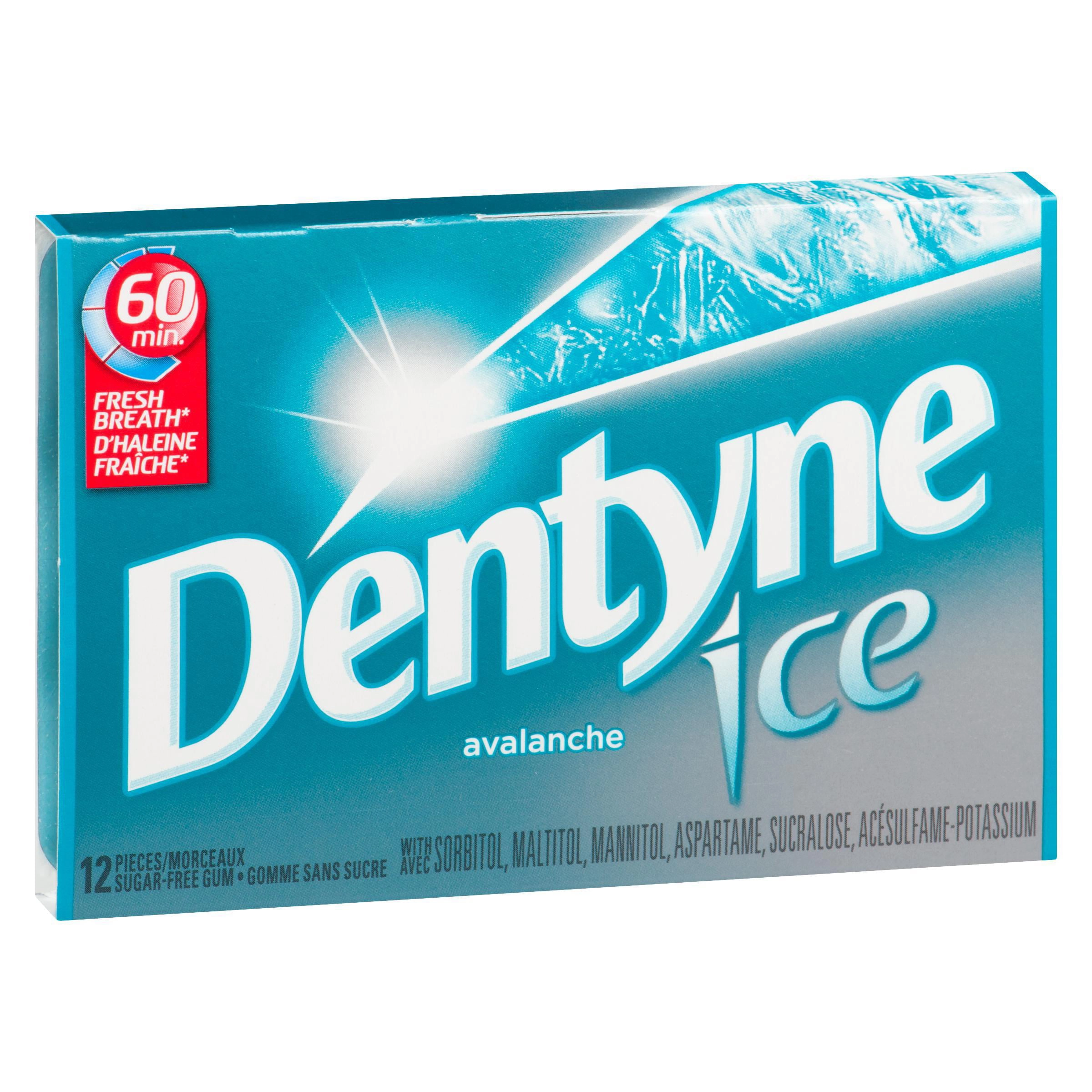 Dentyne Ice Avalanche Sugar-Free Gum, 1 Pack (12 Pieces) - Image 3