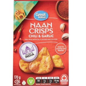 Great Value Chili and Garlic Naan Crisps