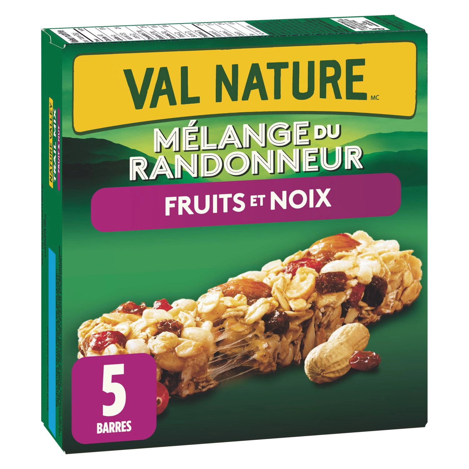 Nature Valley Chewy Trail Mix Granola Bars, Fruit and Nut, 5 ct 175 g - Image 2
