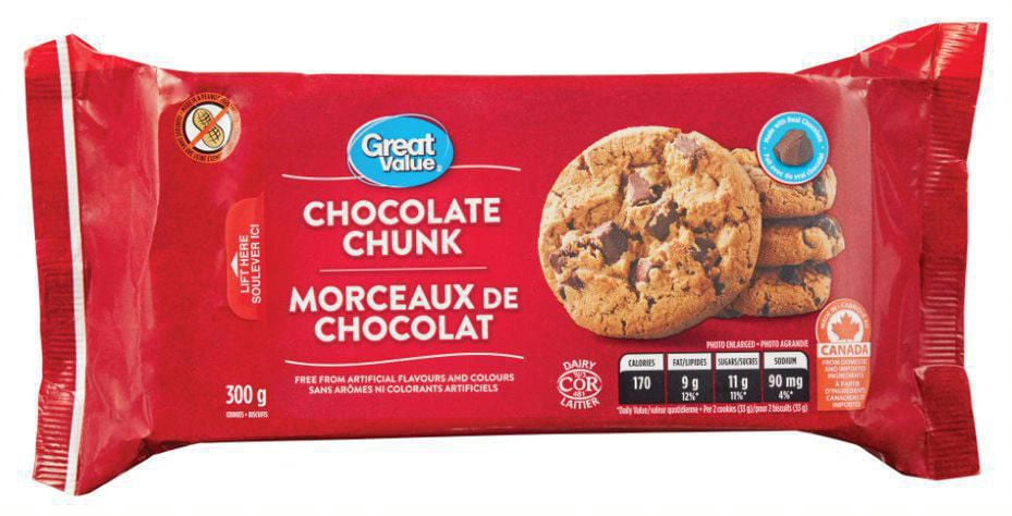 Great Value Chocolate Chunk Cookies