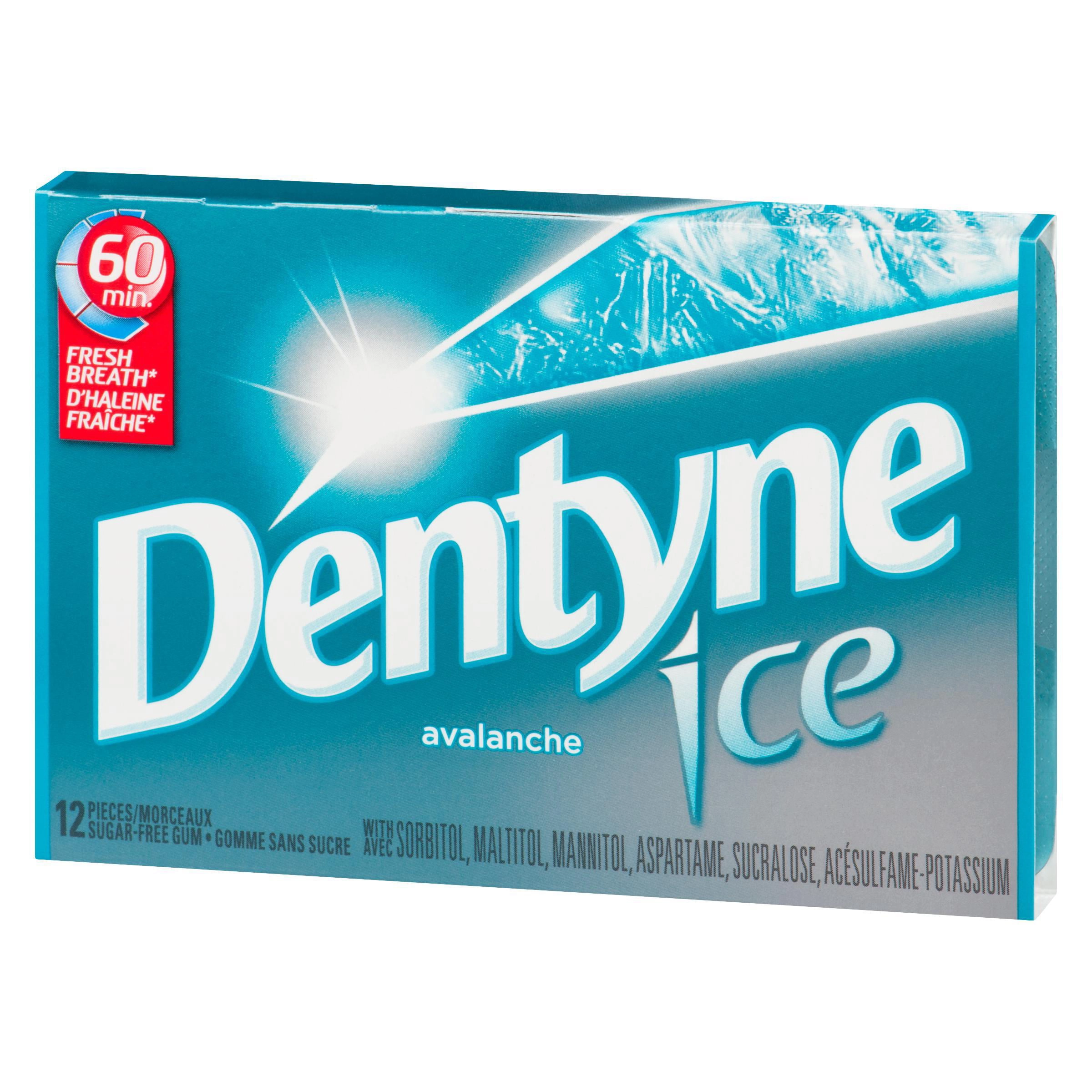 Dentyne Ice Avalanche Sugar-Free Gum, 1 Pack (12 Pieces) - Image 4