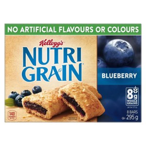 Kellogg's Nutri-Grain Cereal Bars 295g - Blueberry, 8 Bars