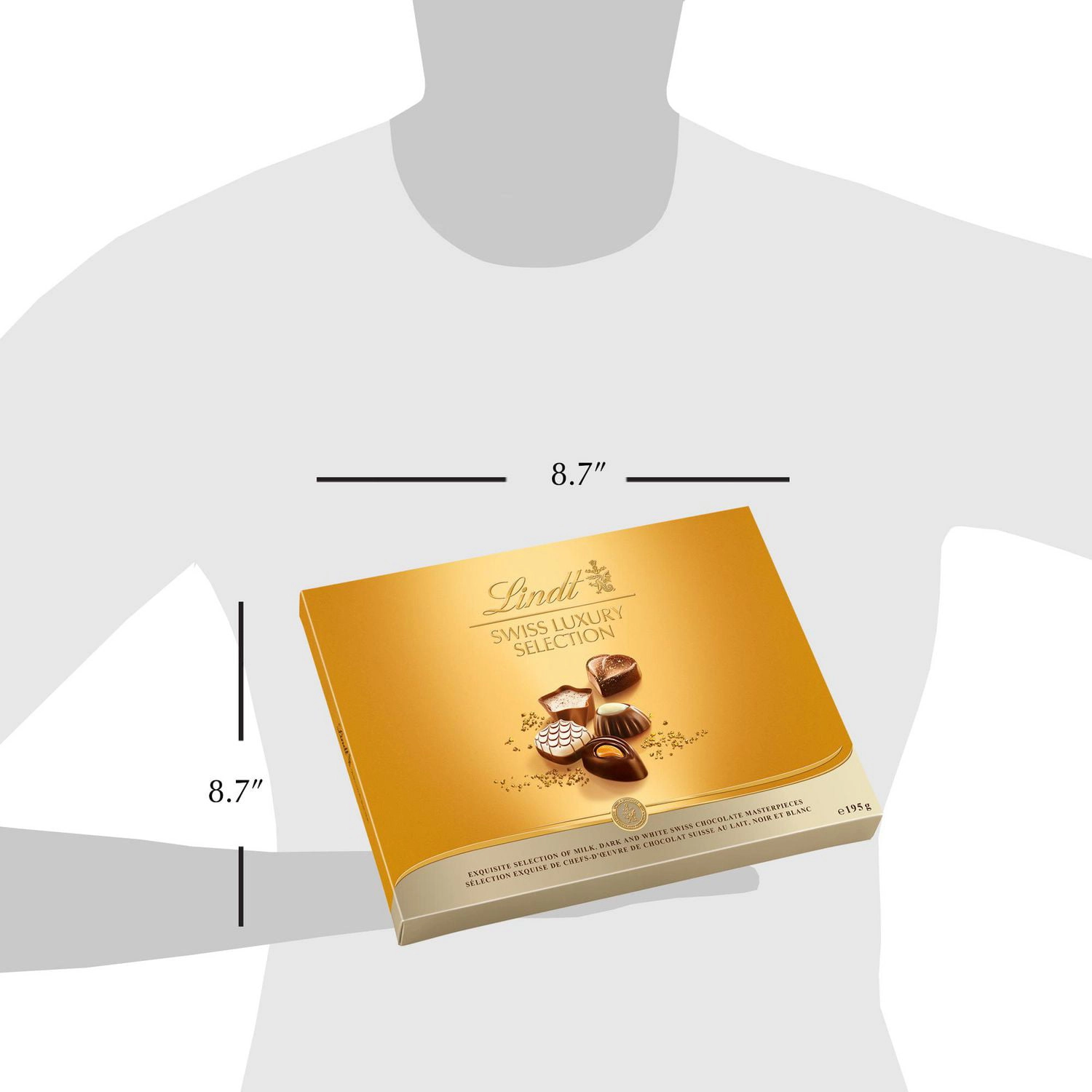Lindt Swiss Luxury Selection Assorted Chocolate Pralines Gift Box, 195g - Image 3