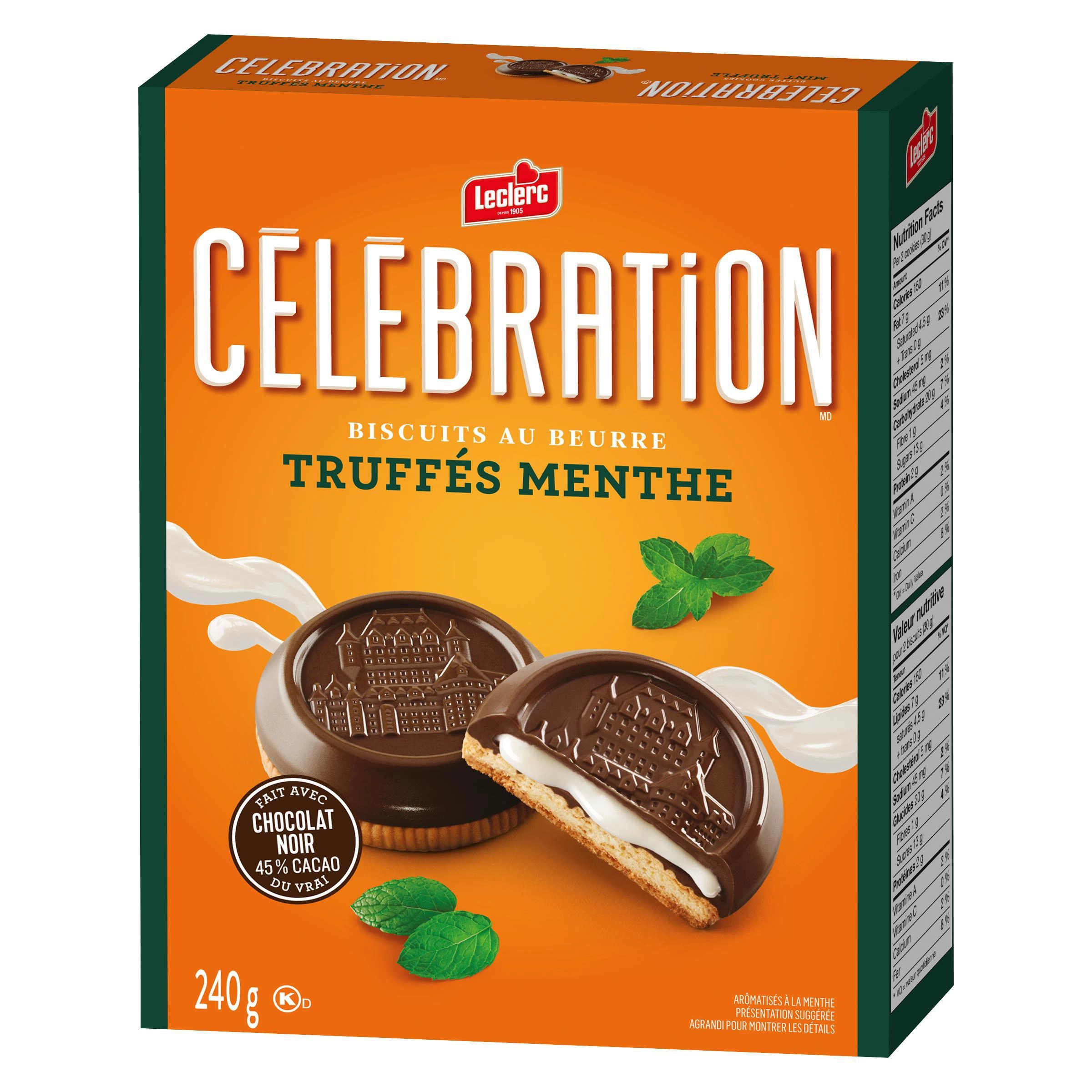 Celebration Mint Truffle Dark Chocolate Cookies 240g - Image 8