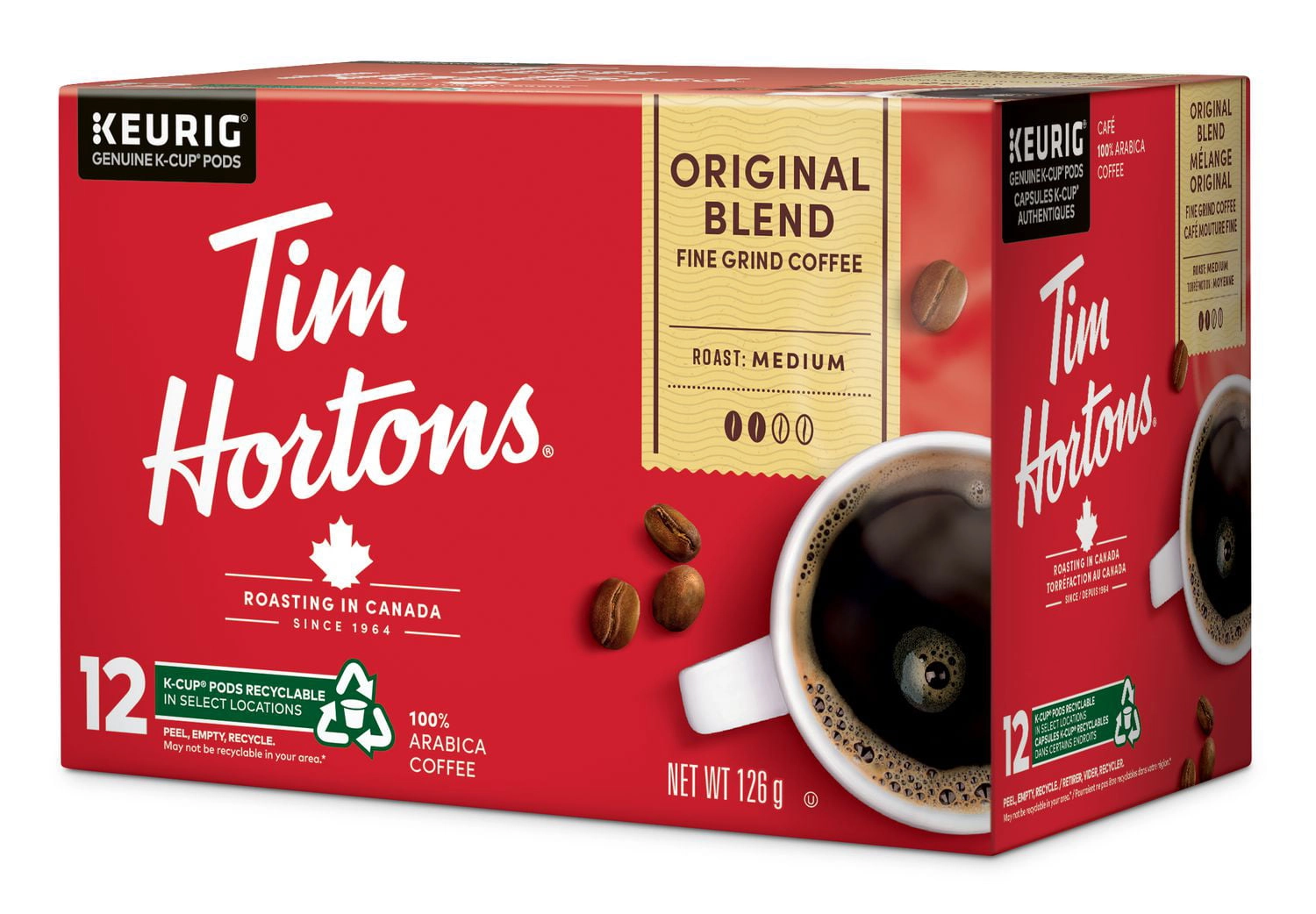 Tim Hortons Original Blend Medium Roast Coffee 126g - Image 6