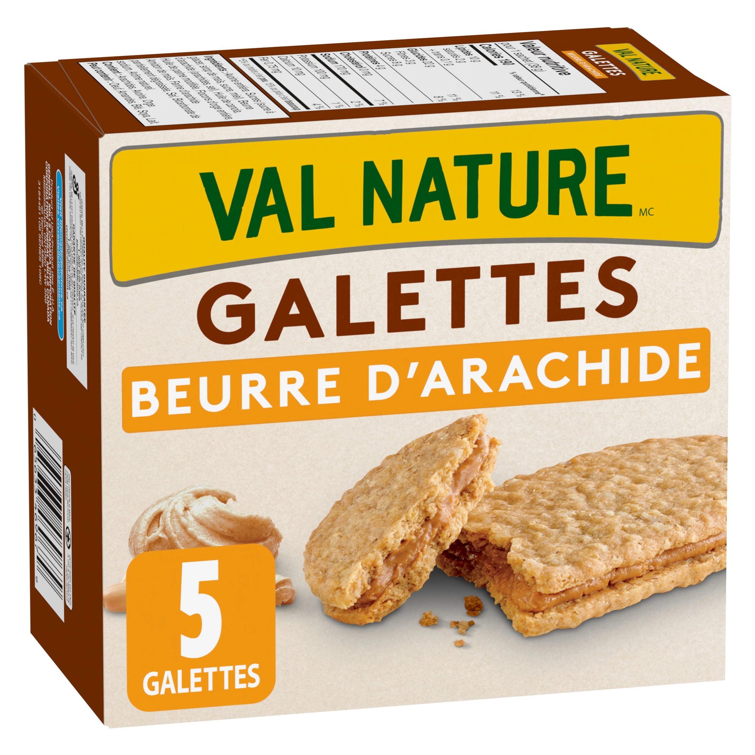 Nature Valley Biscuits, Peanut Butter, Breakfast Snacks, 38g, 5ct - Image 2