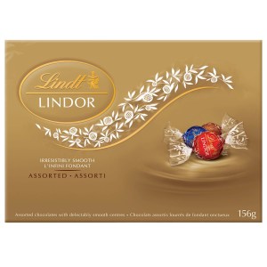 LINDOR Lindt Assorted Milk and Dark Chocolate Truffles, 156g Box