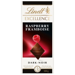 Lindt Excellence Raspberry Dark Chocolate Bar, 100g