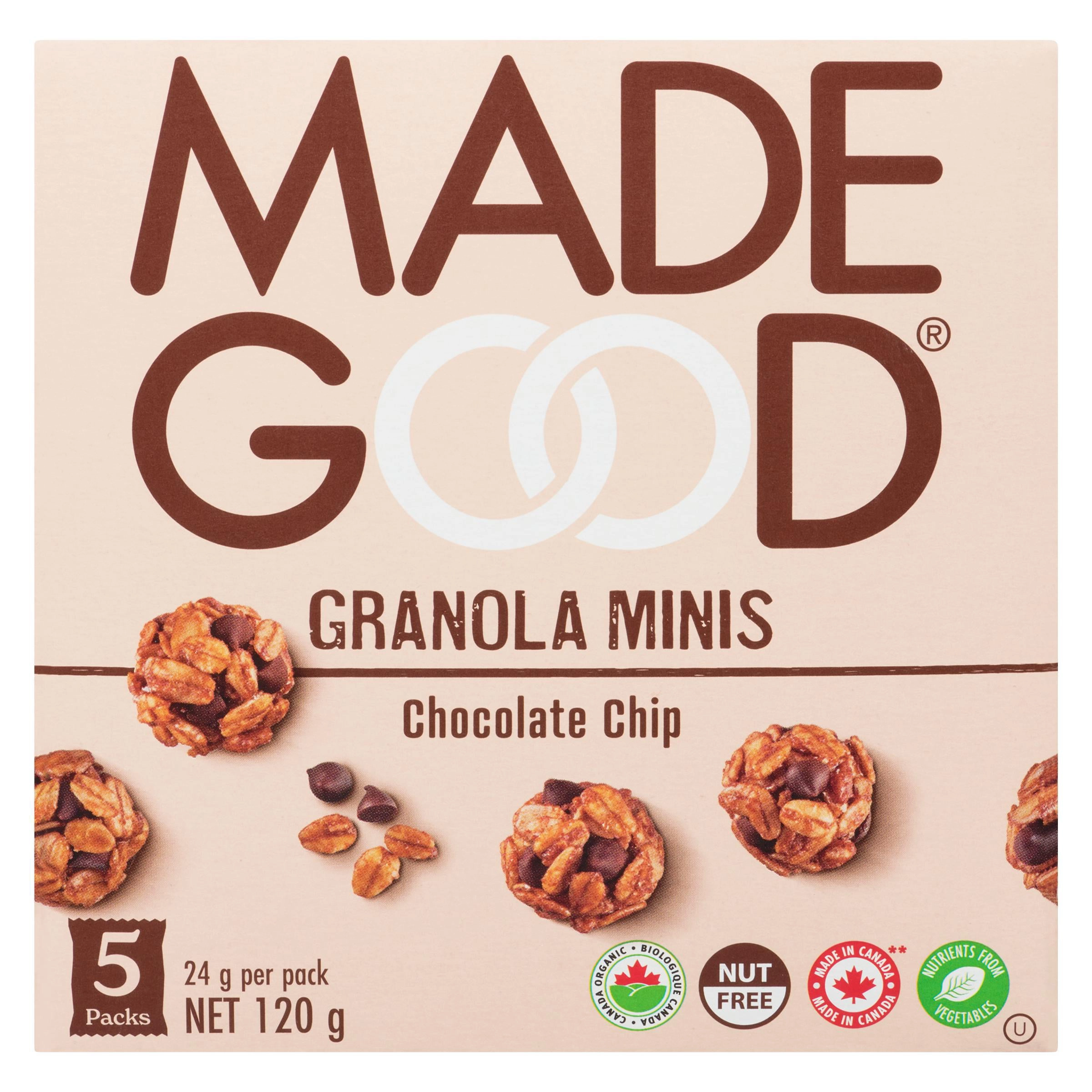 MadeGood Chocolate Chip Granola Minis 5pk 120g - Image 2