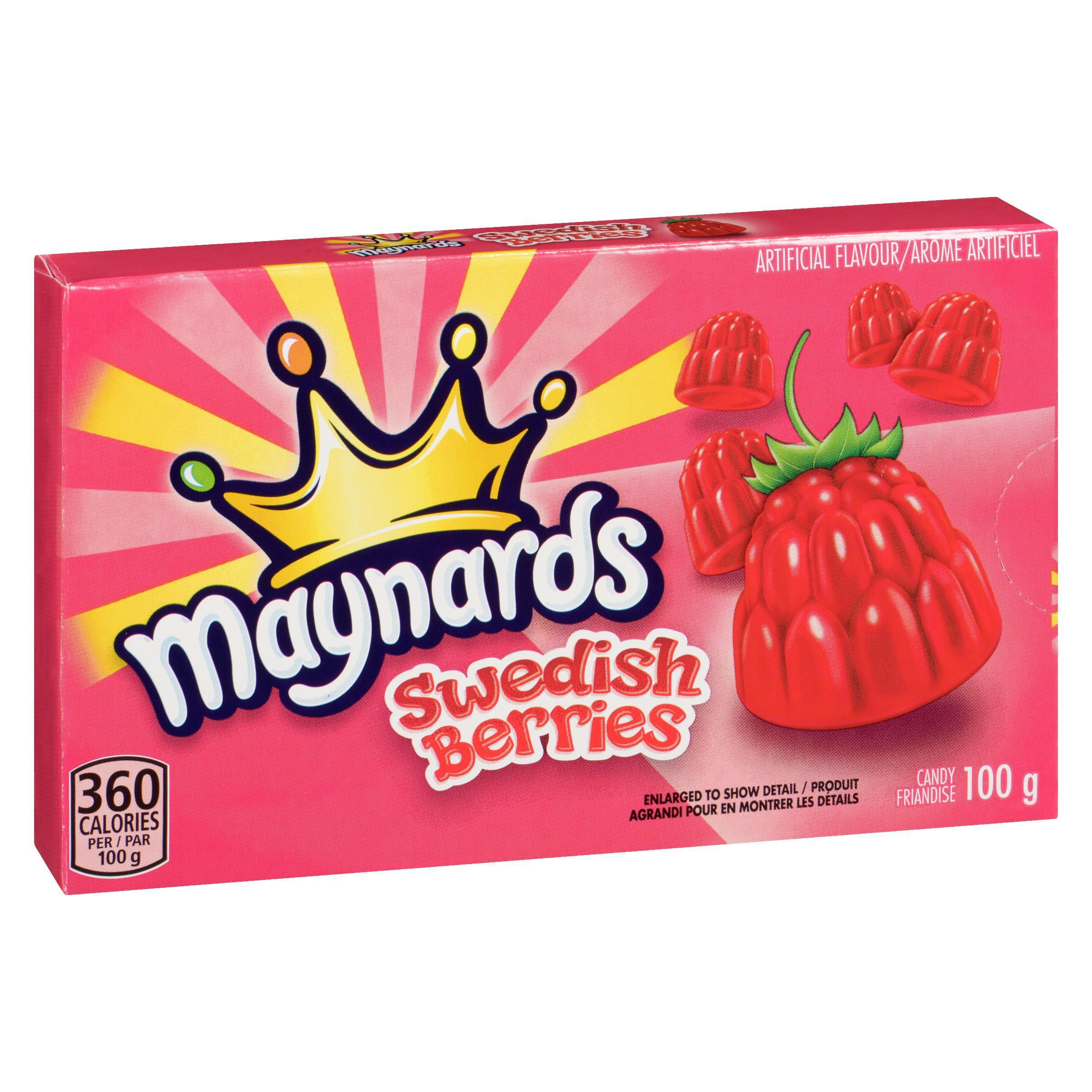 Maynards Swedish Berries Gummy Candy, 100g - Image 3
