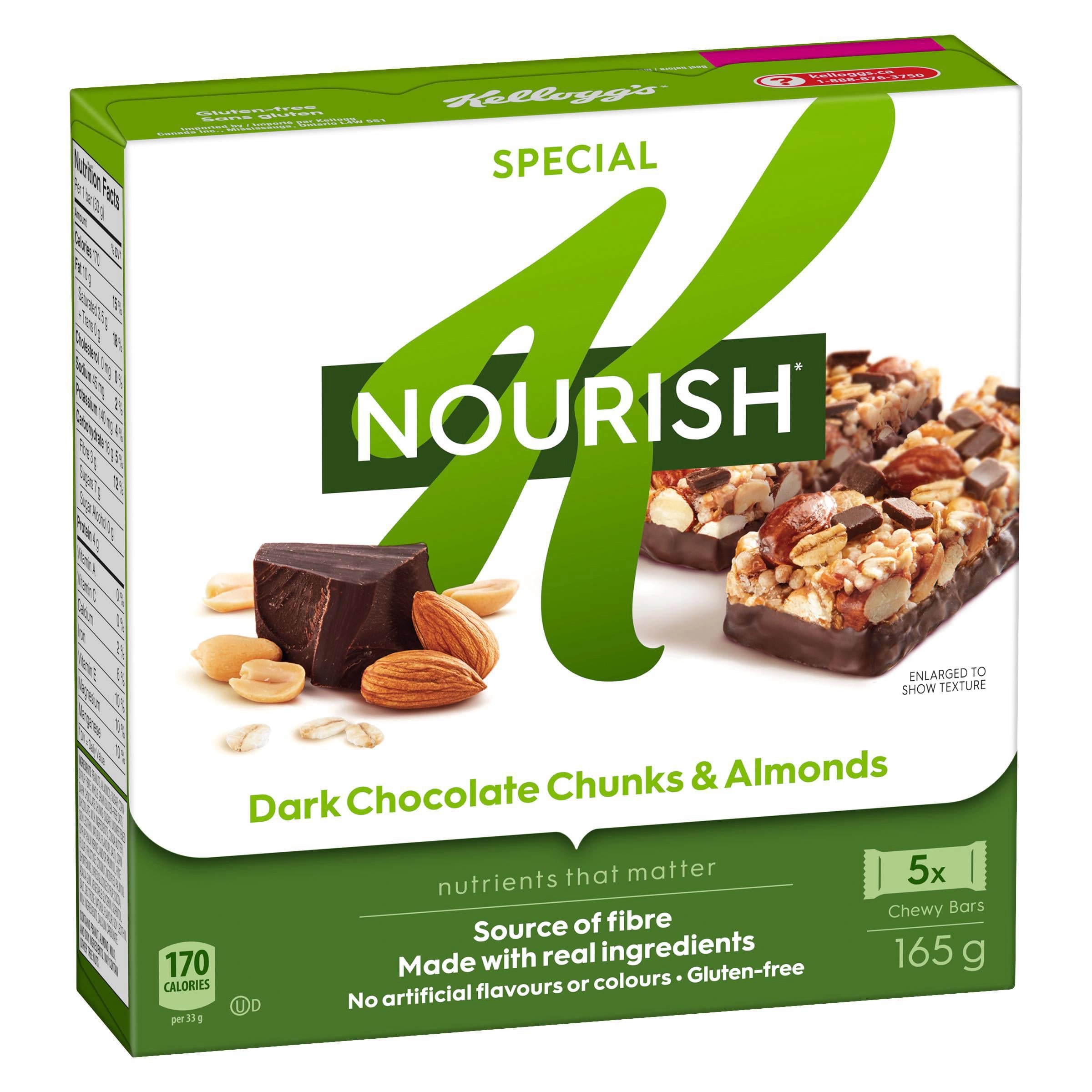 Special K Nuts & Grain Dark Chocolate Chunks & Almonds Chewy Bars 165g - Image 6