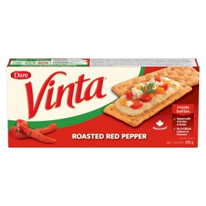 Vinta Roasted Red Pepper Crackers